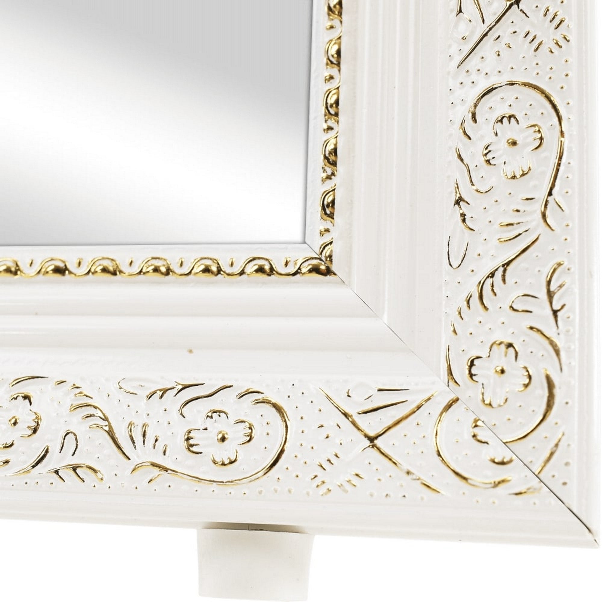 Oglinda LAVAL, alb, metal/lemn, 40x150 cm