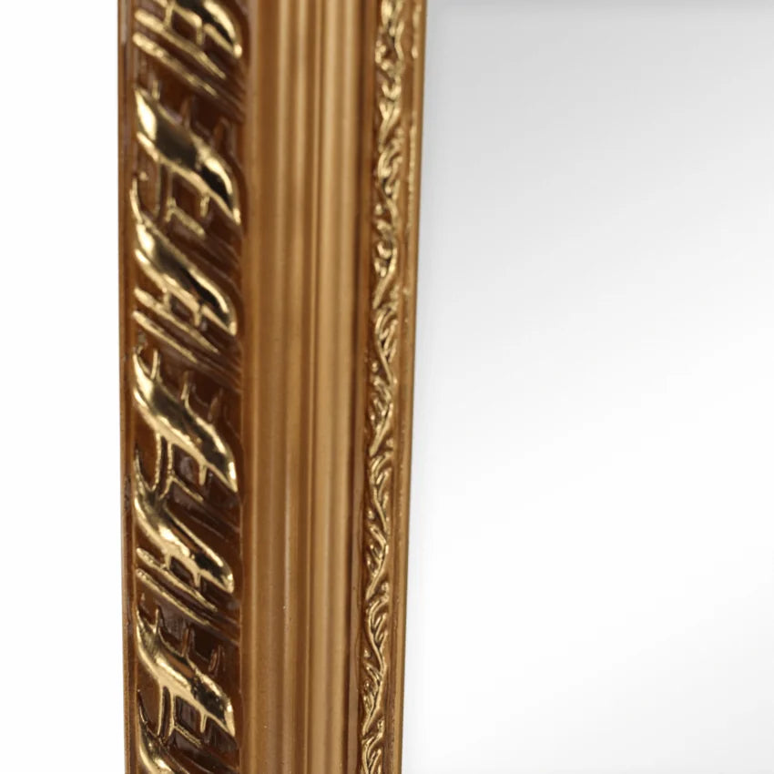 Oglinda LAVAL, auriu, metal/lemn, 40x150 cm