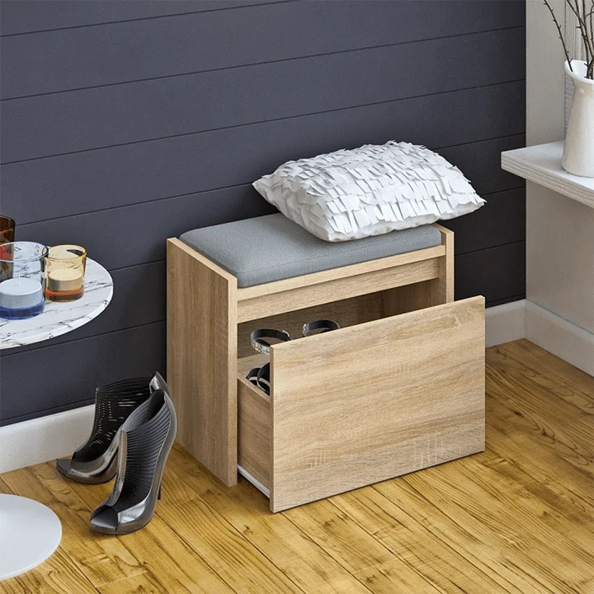 Pantofar BERGI, stejar sonoma, DTD laminat, 60x30x45 cm