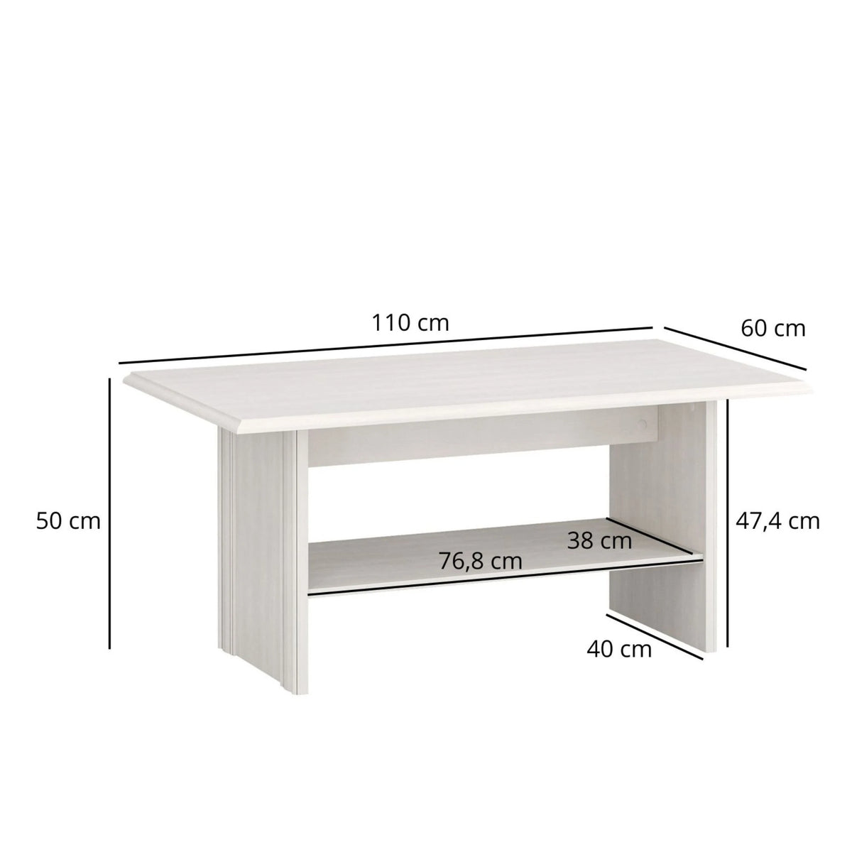 Mobilier sufragerie clasic TIFFANY II, crem, PAL laminat, 3 piese