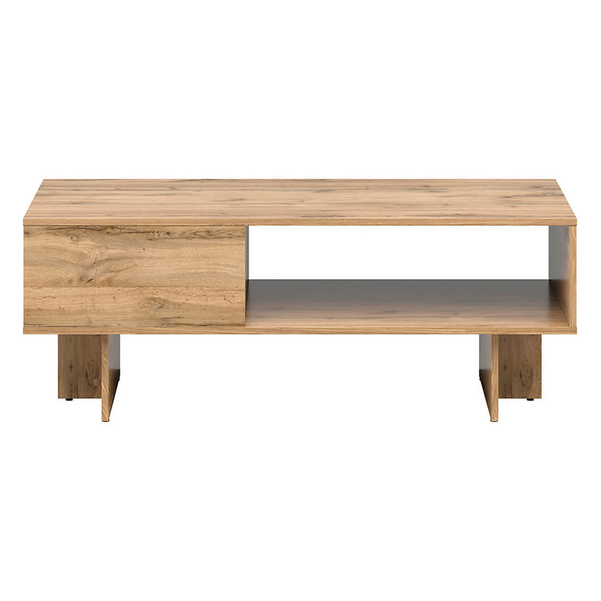 Masuta cafea ZELE, stejar wotan, PAL laminat, 120x60x46 cm