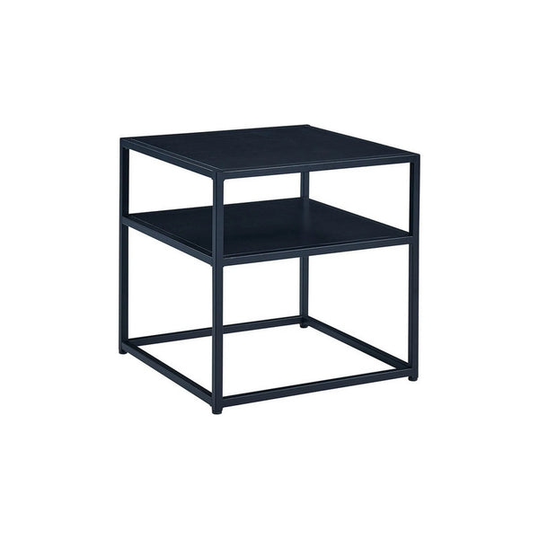 Masuta cafea Symphony B, negru, PAL laminat/metal, 50x50x50 cm