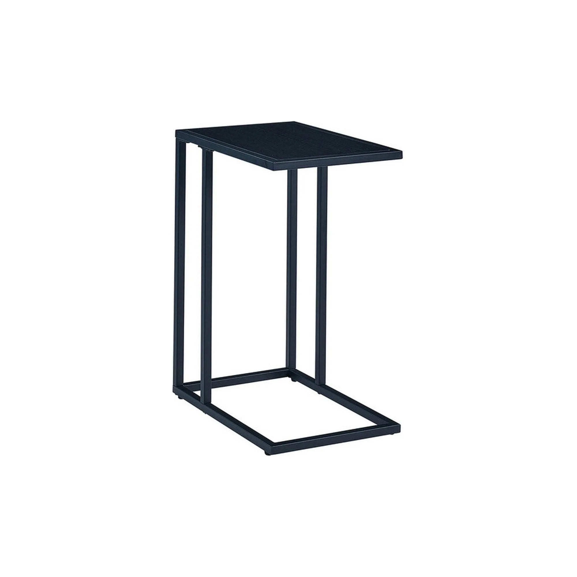 Masuta Symphony D, negru, PAL laminat/metal, 45x30x60 cm