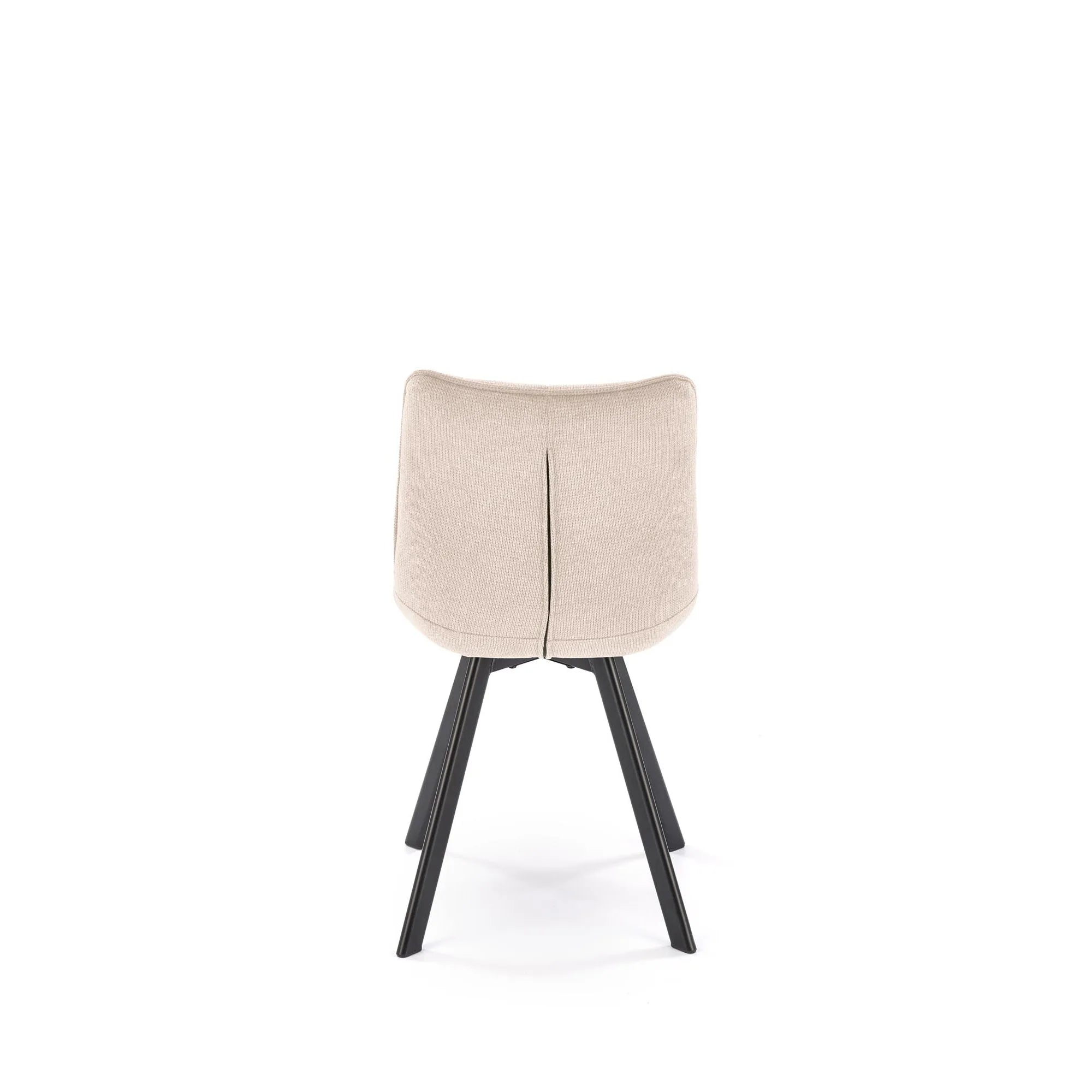 Scaun K549, bej/negru, stofa clasica/metal, 46x61x84 cm