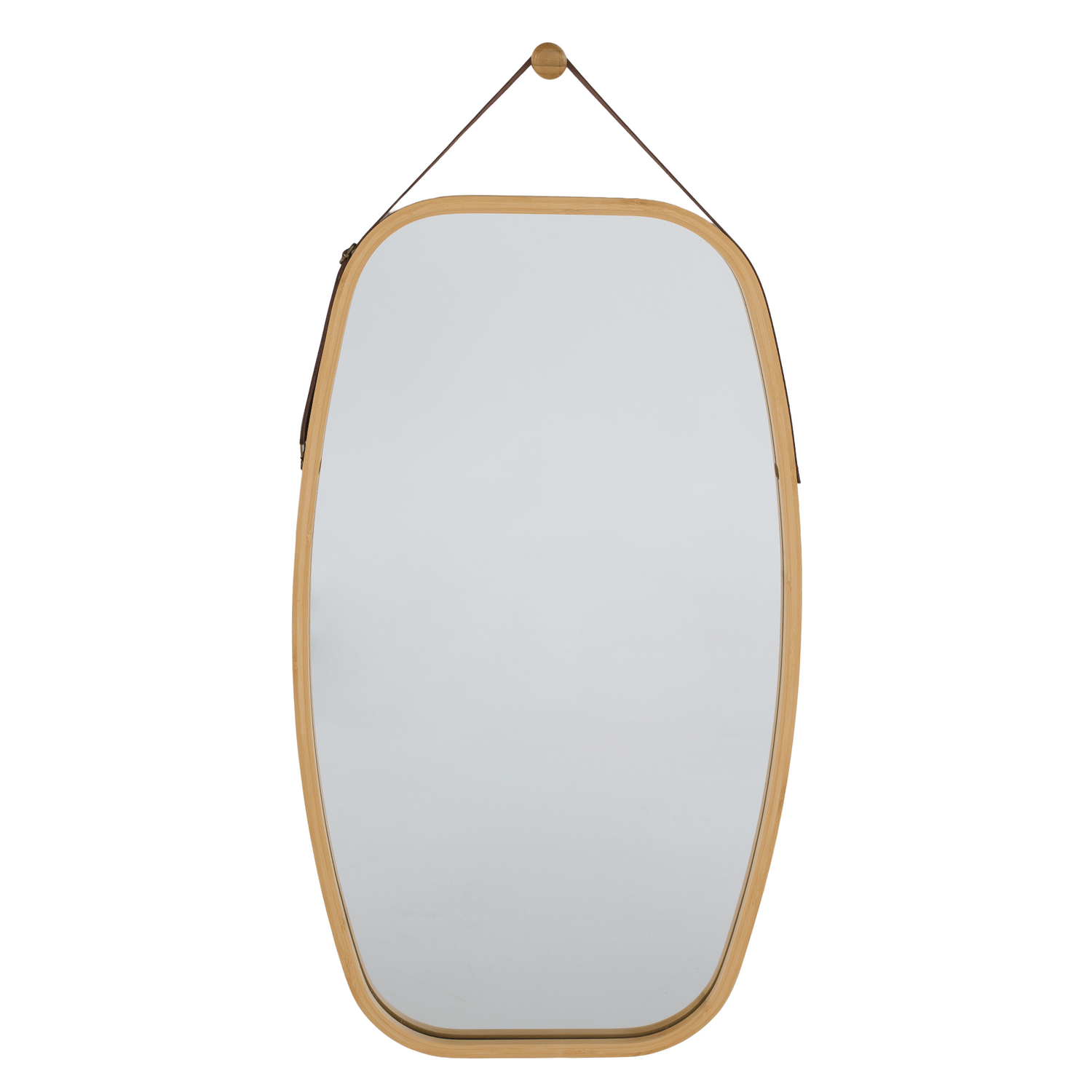 Oglinda LEMI 3+C420, bambus natural, lemn de bambus lacuit, 43x2x76 cm