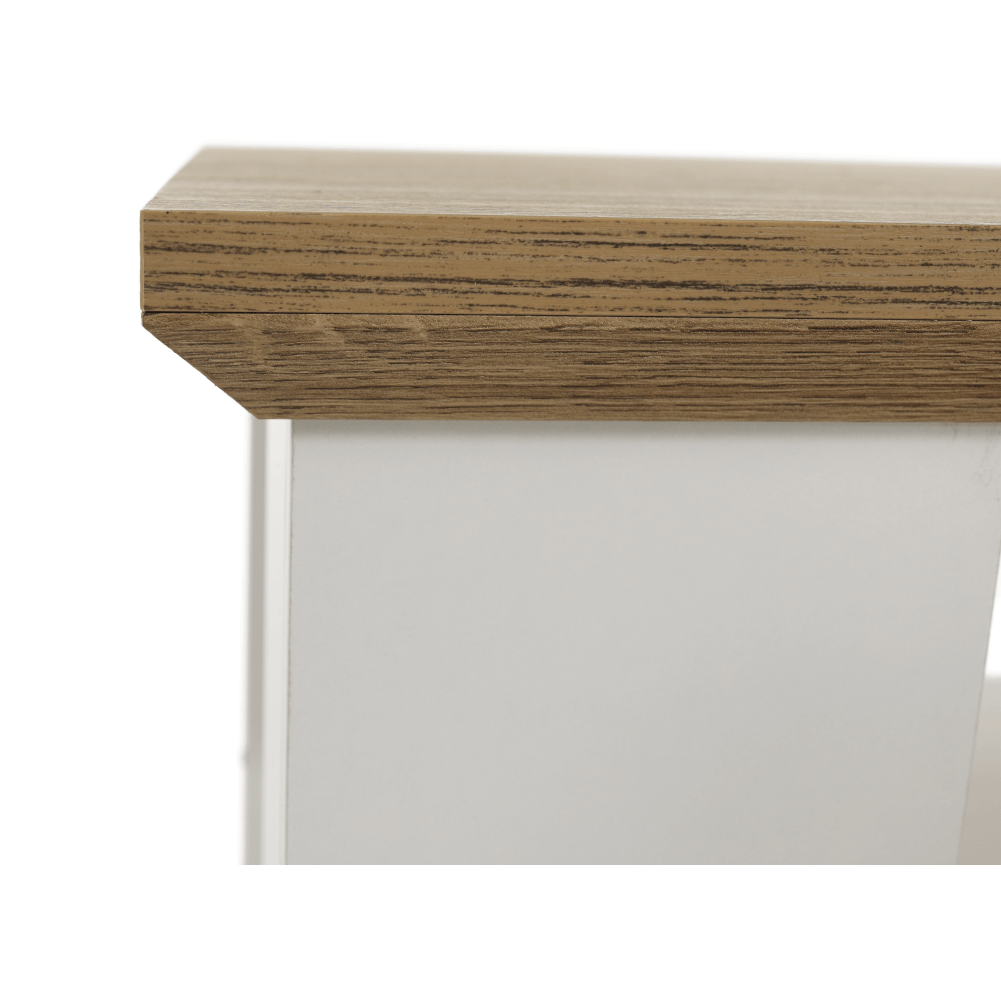 Masuta cafea LEON MZ17, PAL laminat, alb/stejar grand, 120x60x55 cm