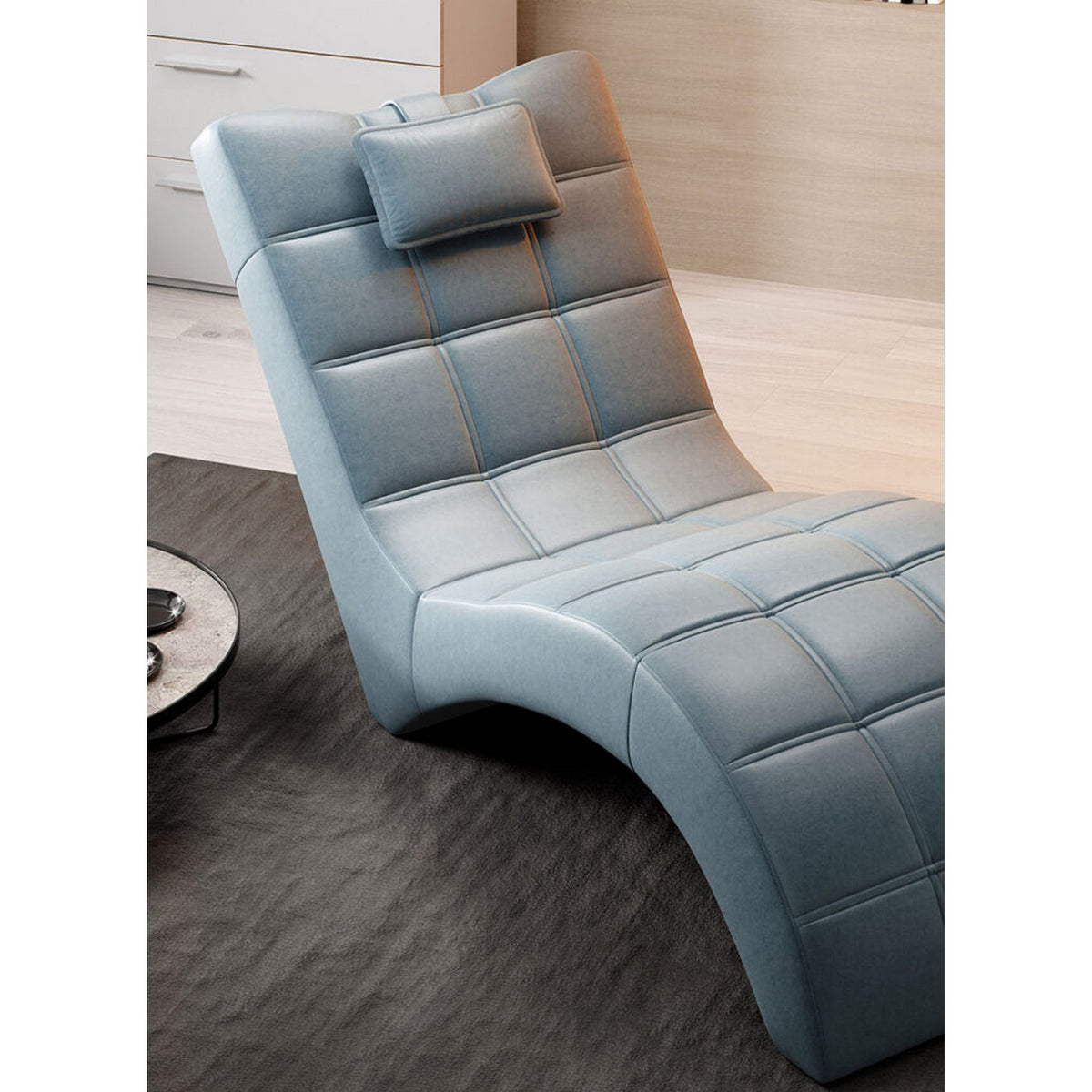 Sezlong LONDON, personalizabil materiale Gama Premium, 68x170x85 cm