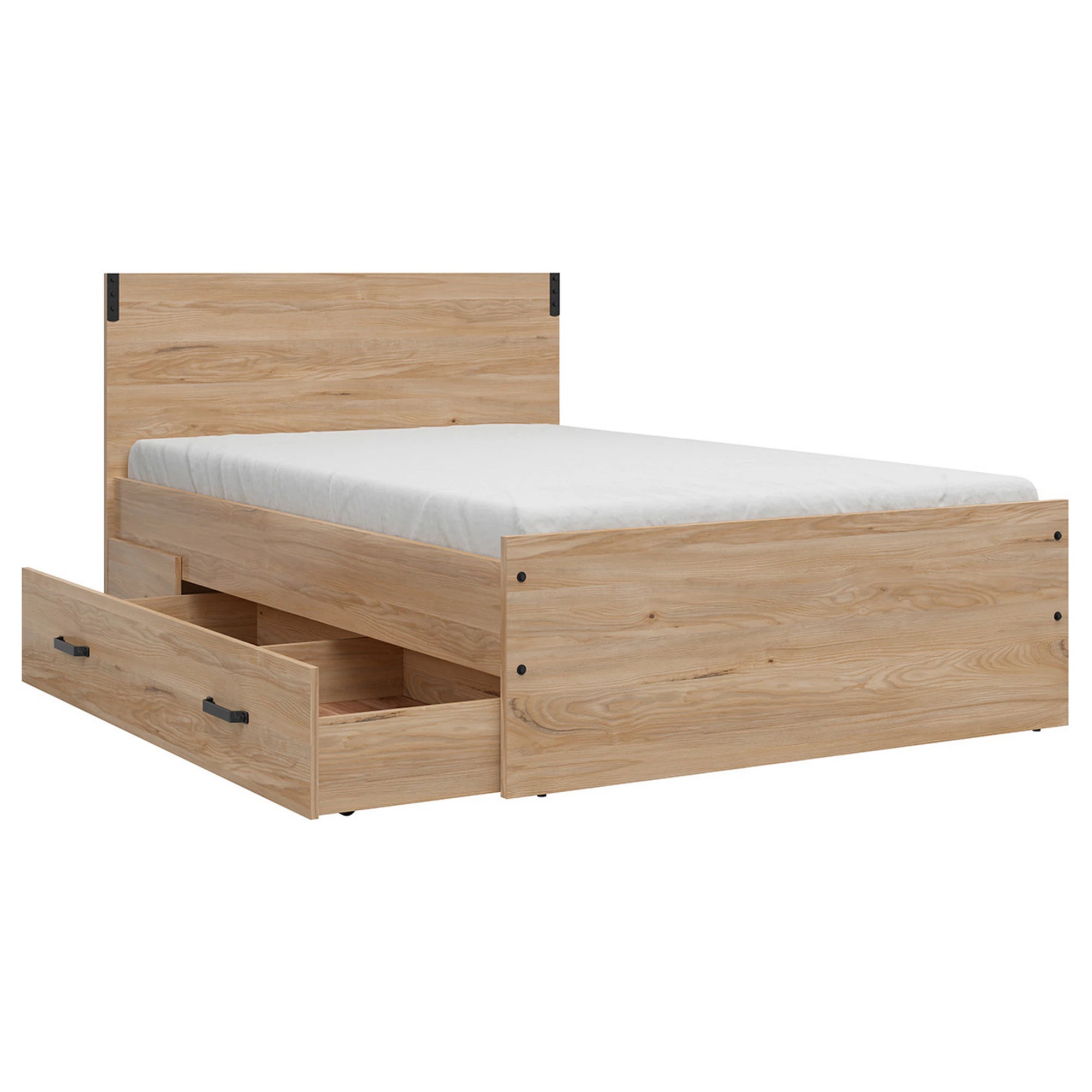 Cadru pat LARA 120x200, stejar, PAL laminat