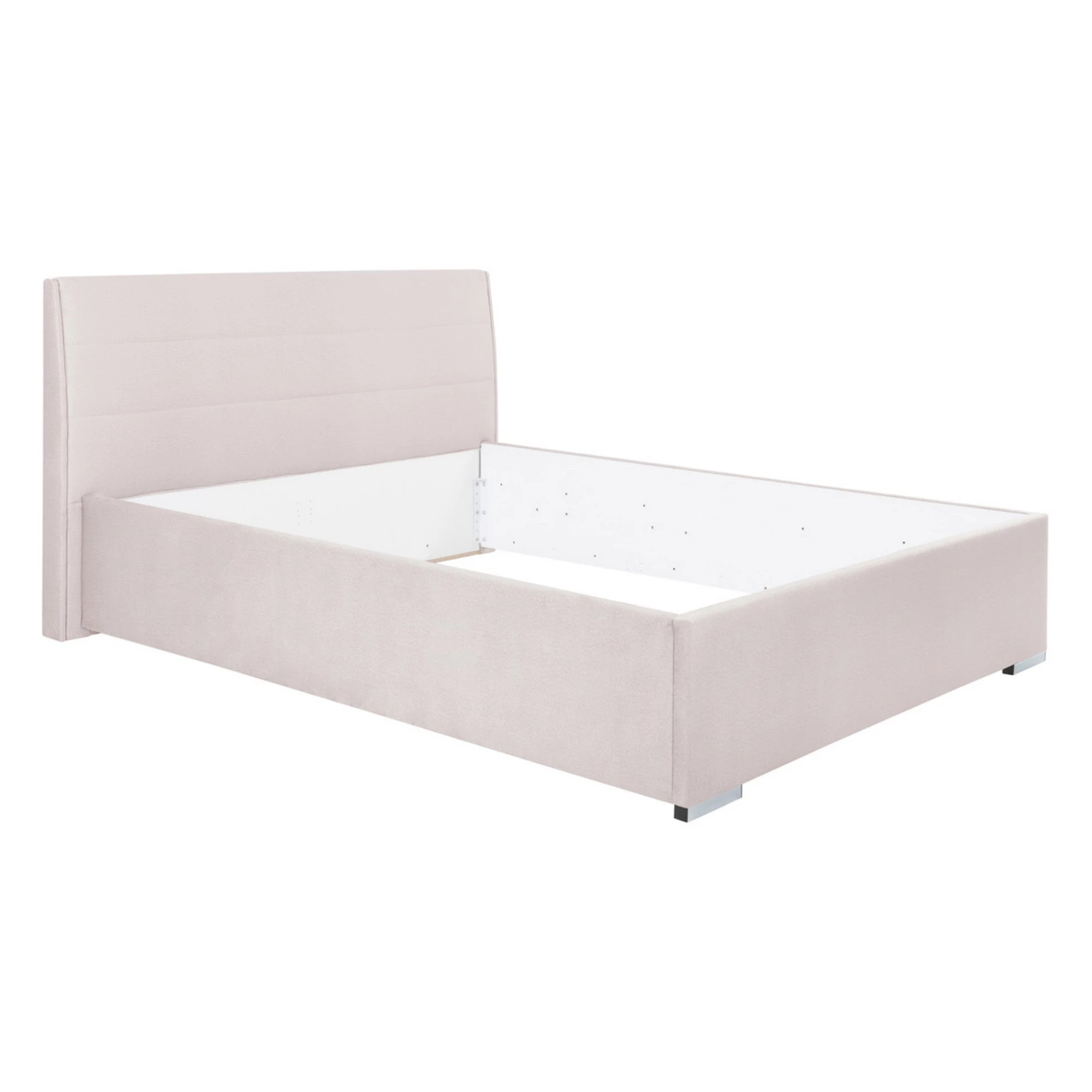 Set dormitor GENT si pat COSALA III 140x200, stejar/bej, dulap cu 3 usi, 2 noptiere si o comoda