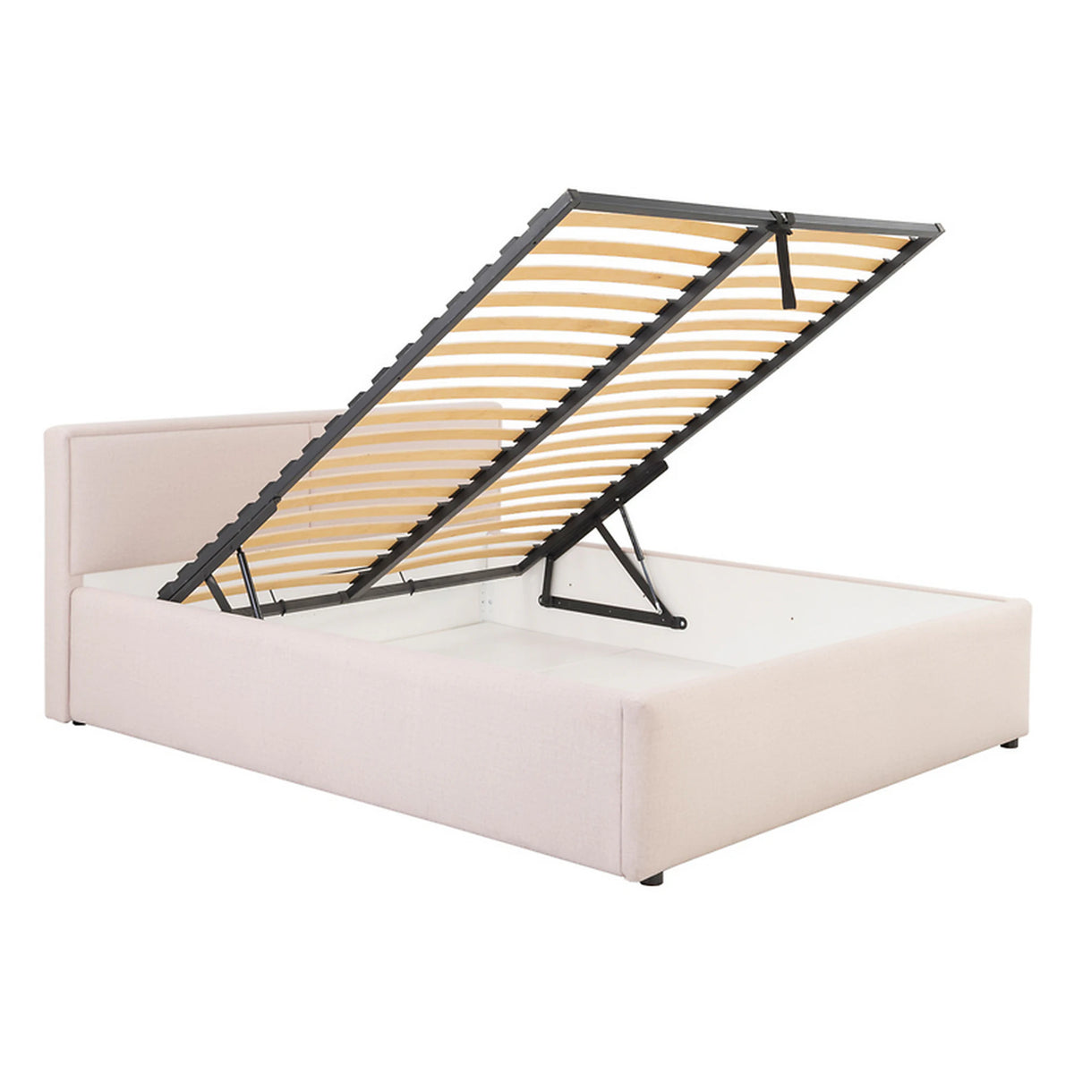 Cadru pat NEDIN 160x200, stofa clasica bej - Maya 03