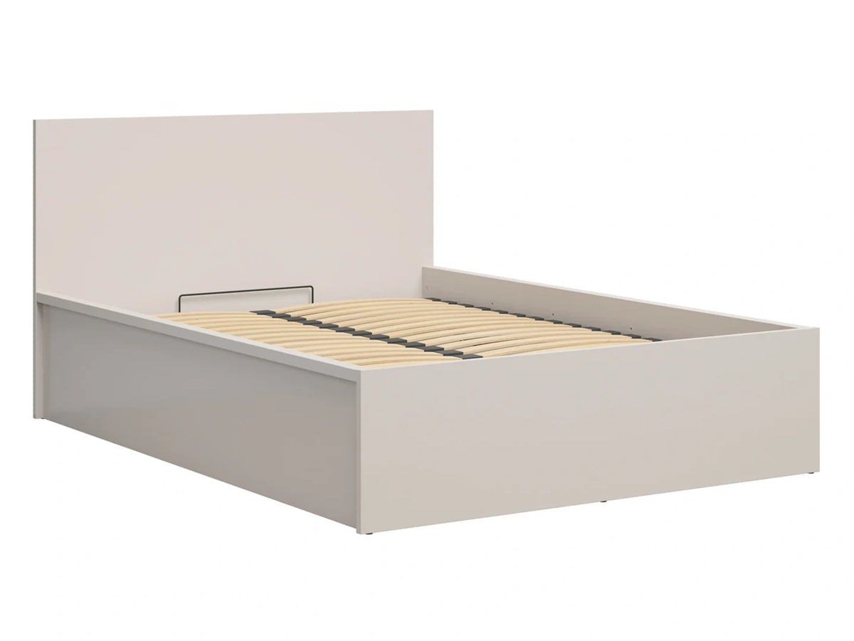 Pat TETRIX 140x200, casmir, PAL, cu somiera si spatiu depozitare