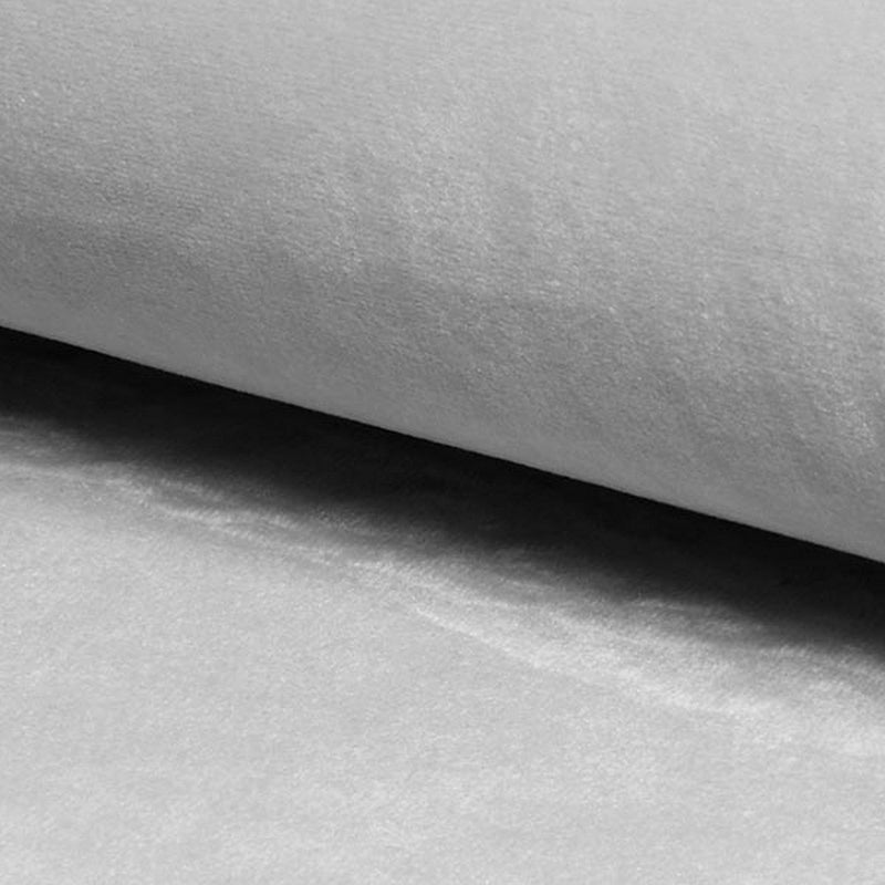 Pat SIERRA, stofa catifelata gri deschis, somiera inclusa, 120x200 cm