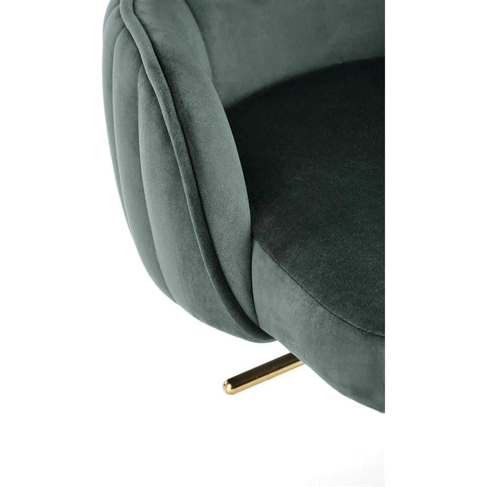 Scaun birou TIMOTEO, verde inchis, stofa catifelata, 55x55x77-85 cm