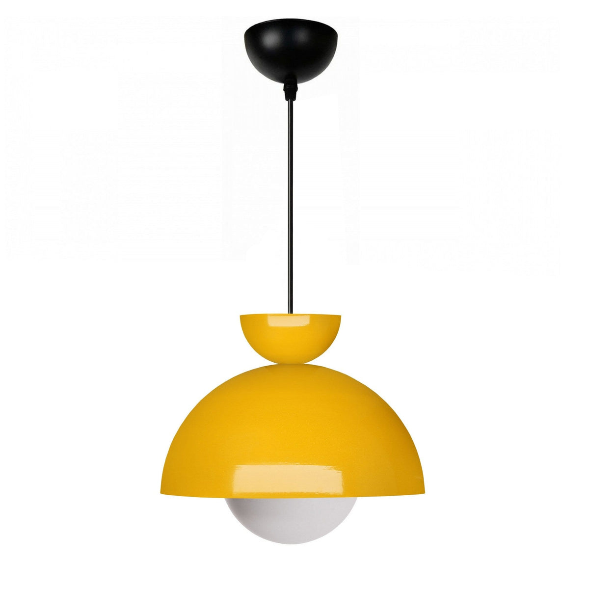 Lustra 241337, galben/negru, metal, 25x15x100/115 cm