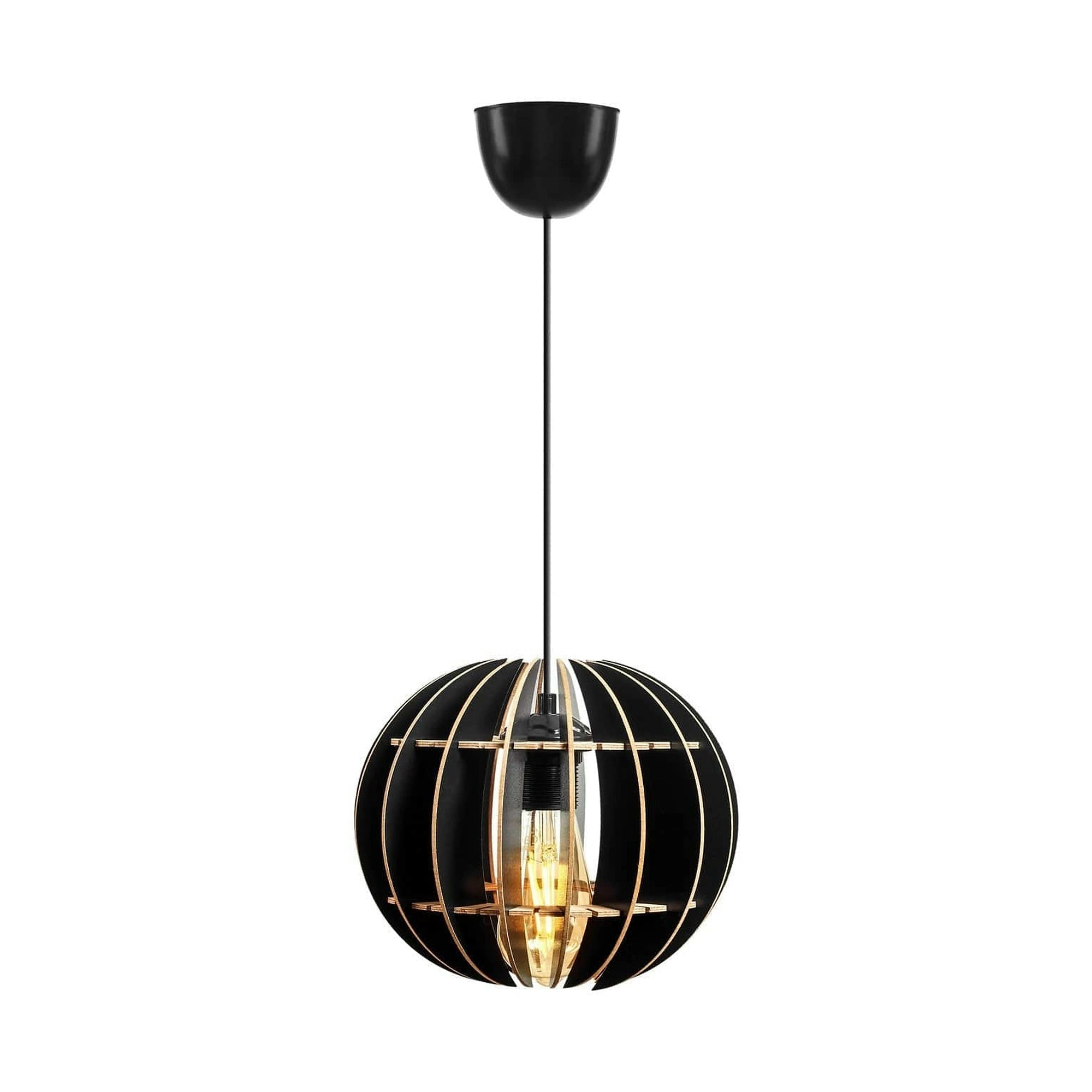 Lustra 390FLH1513, negru, 20x20x60 cm