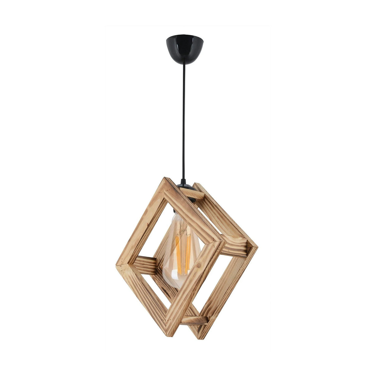 Lustra 390FLH1847, stejar, lemn, 34x78 cm