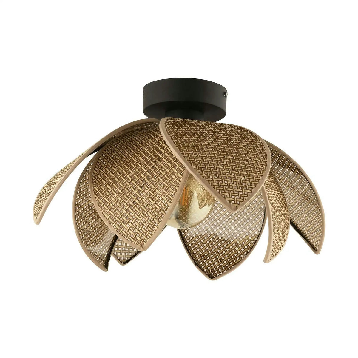 Lustră 64888, auriu/negru, metal/PVC, 40x20 cm