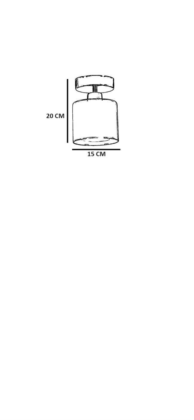Lustra 846STL5227, negru/transparent, sticla/metal, 15x20 cm