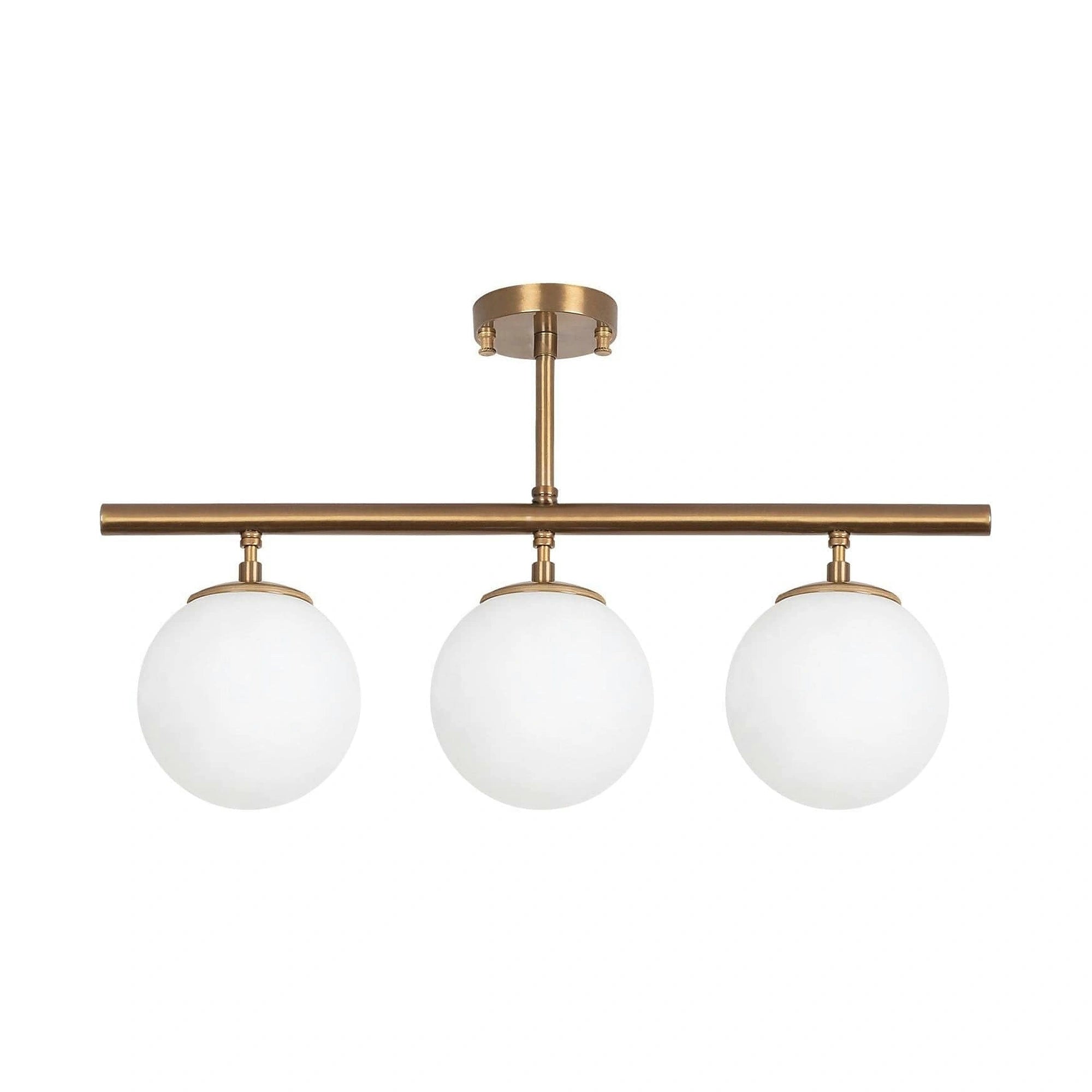 Lustra ATMACA 10270, auriu/alb, metal/alb, 60x15x37 cm