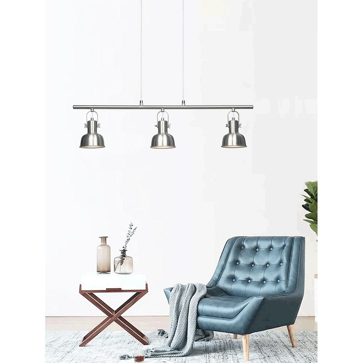 Lustra AVIER TIP 4, crom, metal, 76x11x114 cm