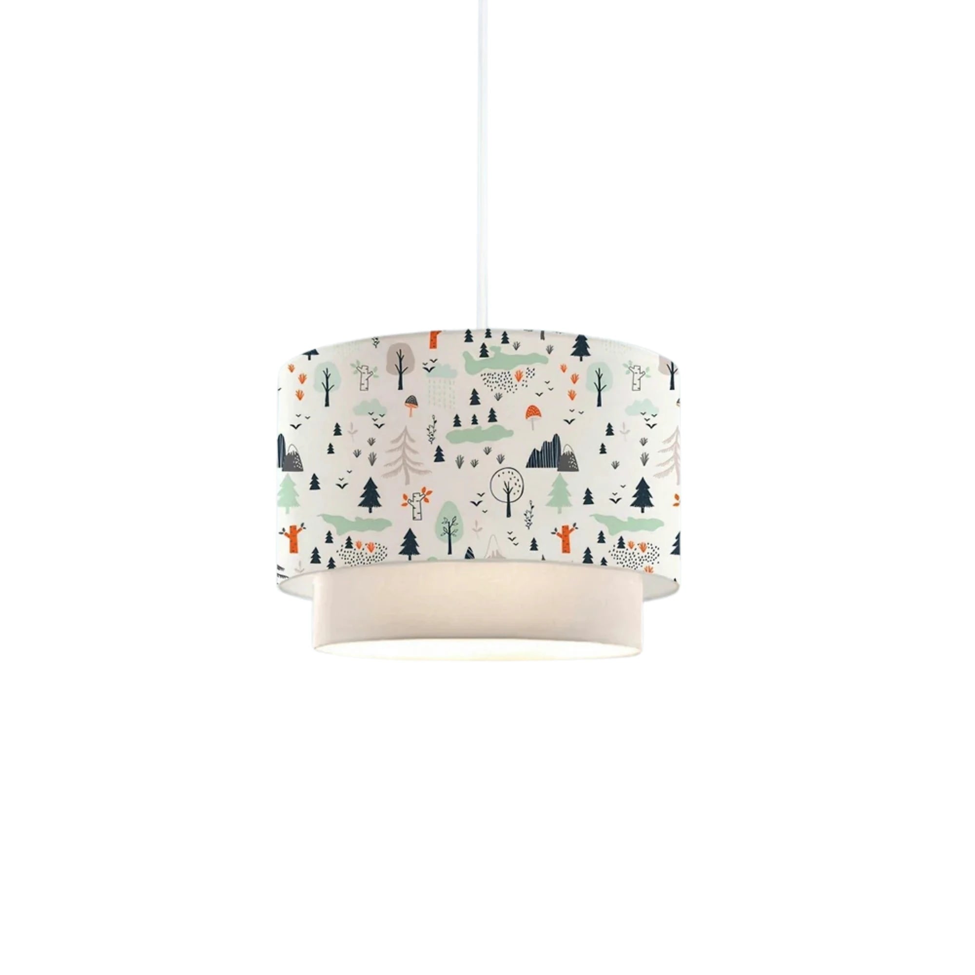 Lustra AYD-3391, multicolor, material textil/metal, 30x20x70 cm