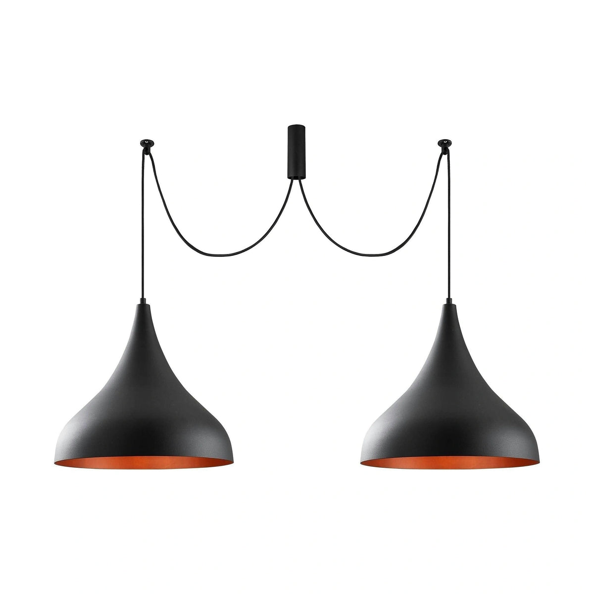 Lustra BERCESTE N-1392, negru, metal, 131x41x127 cm
