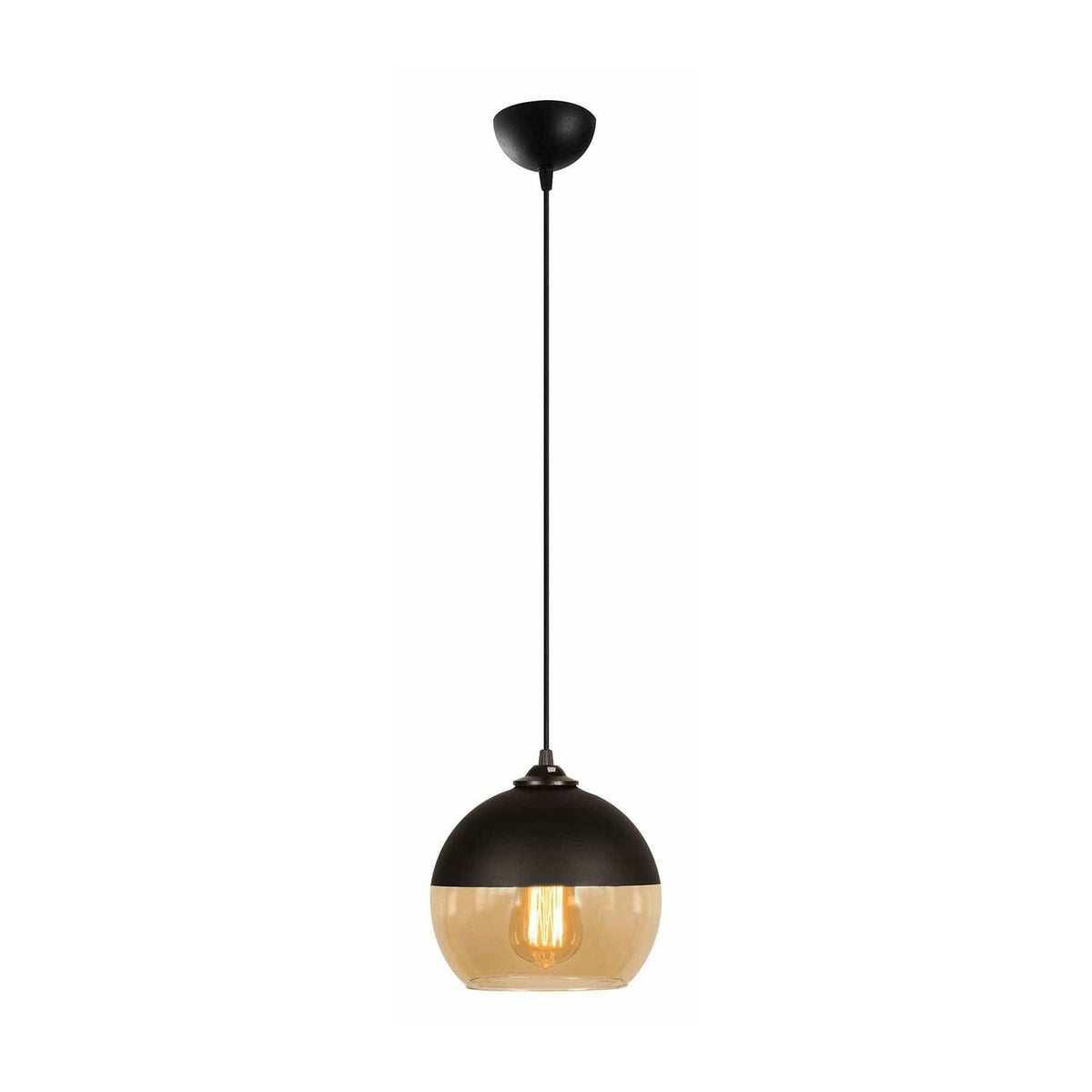 Lustra CAMINI MR-869, negru, metal, 20x36-116 cm