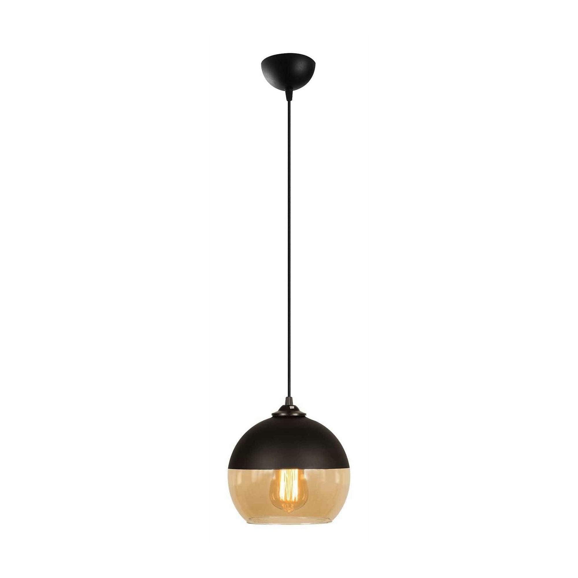 Lustra CAMINI MR-869, negru, metal, 20x36-116 cm
