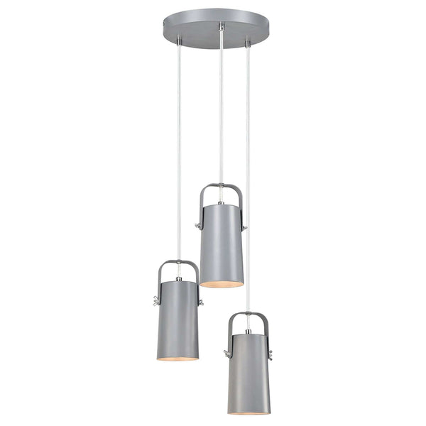 Lustra DEVAN, gri, metal, 26x24x118 cm
