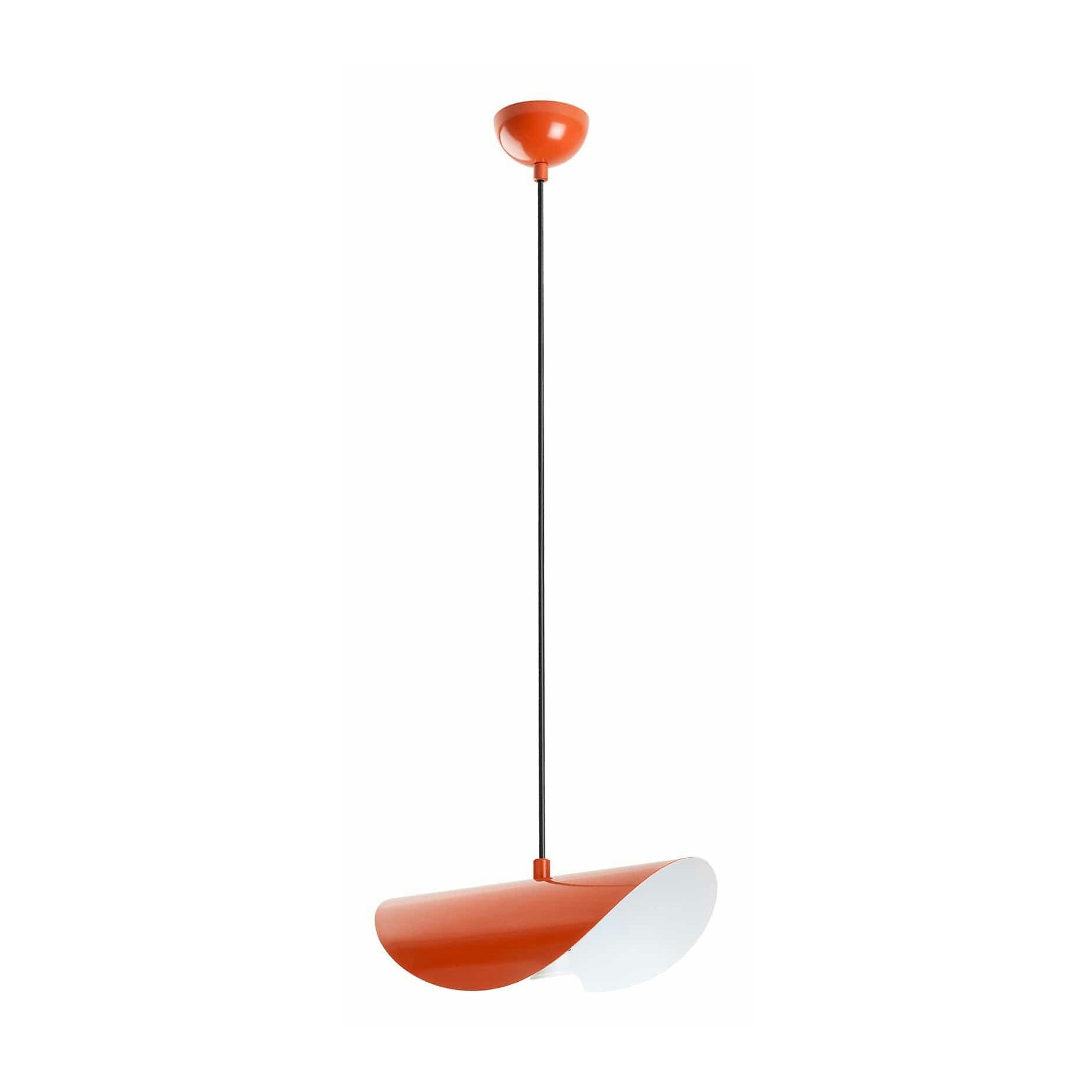 Lustra EGER, portocaliu, metal, 30x20x17-106 cm