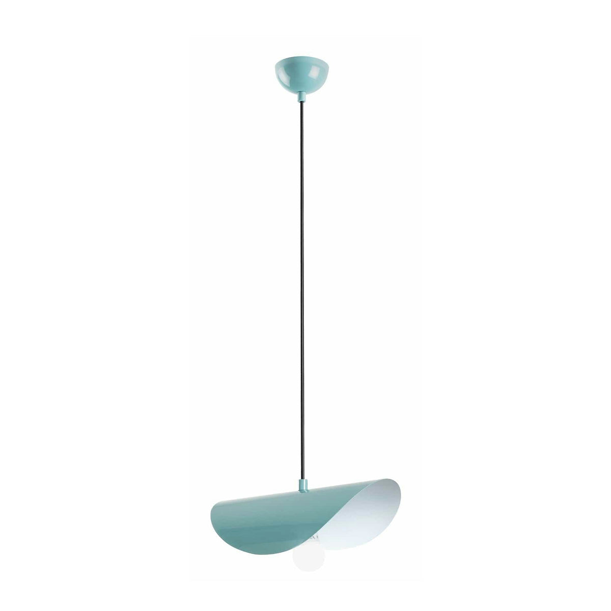 Lustra EGER, turcoaz, metal, 30x20x17-106 cm