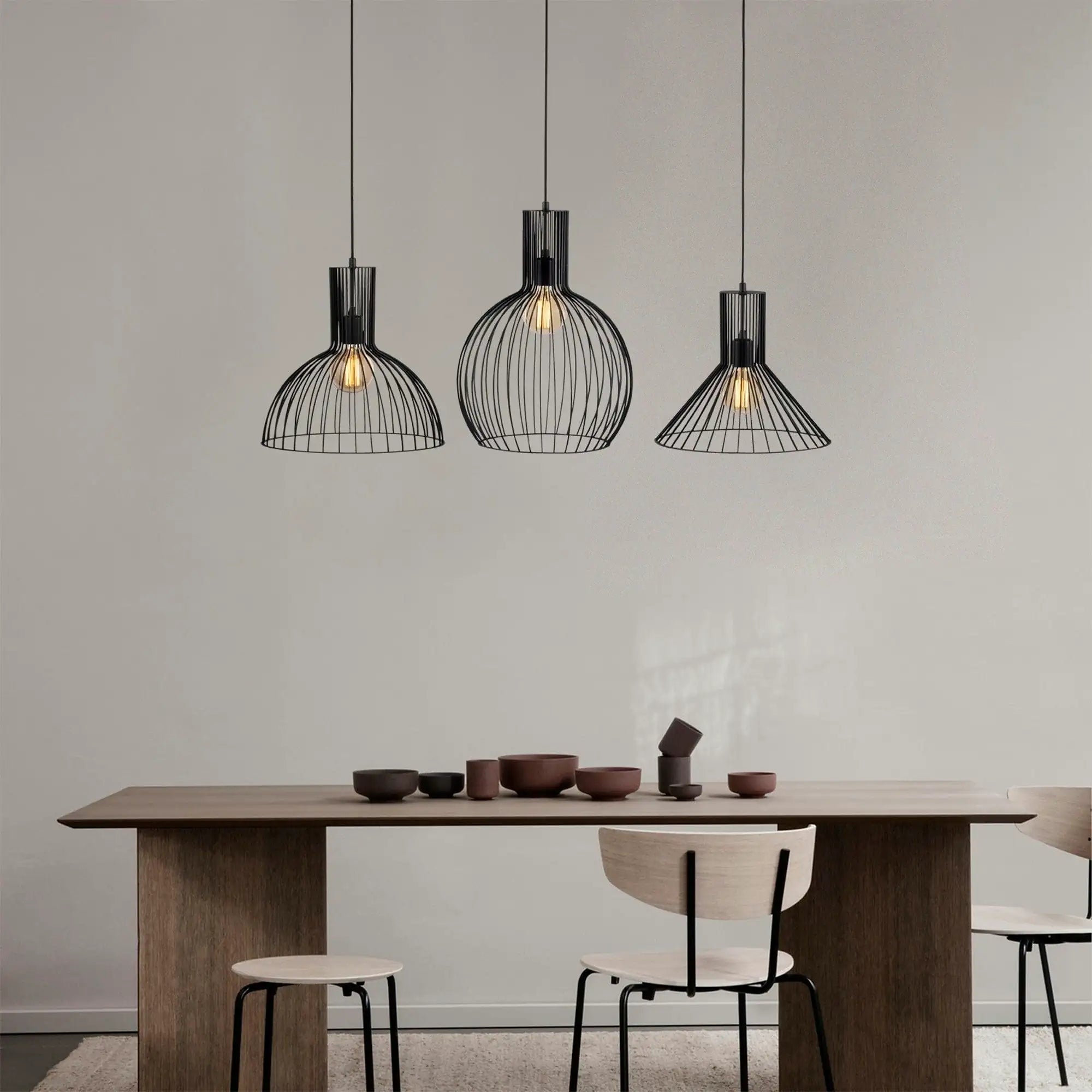 Lustra FELLINI MR - 768, negru, metal, 145x38x158 cm