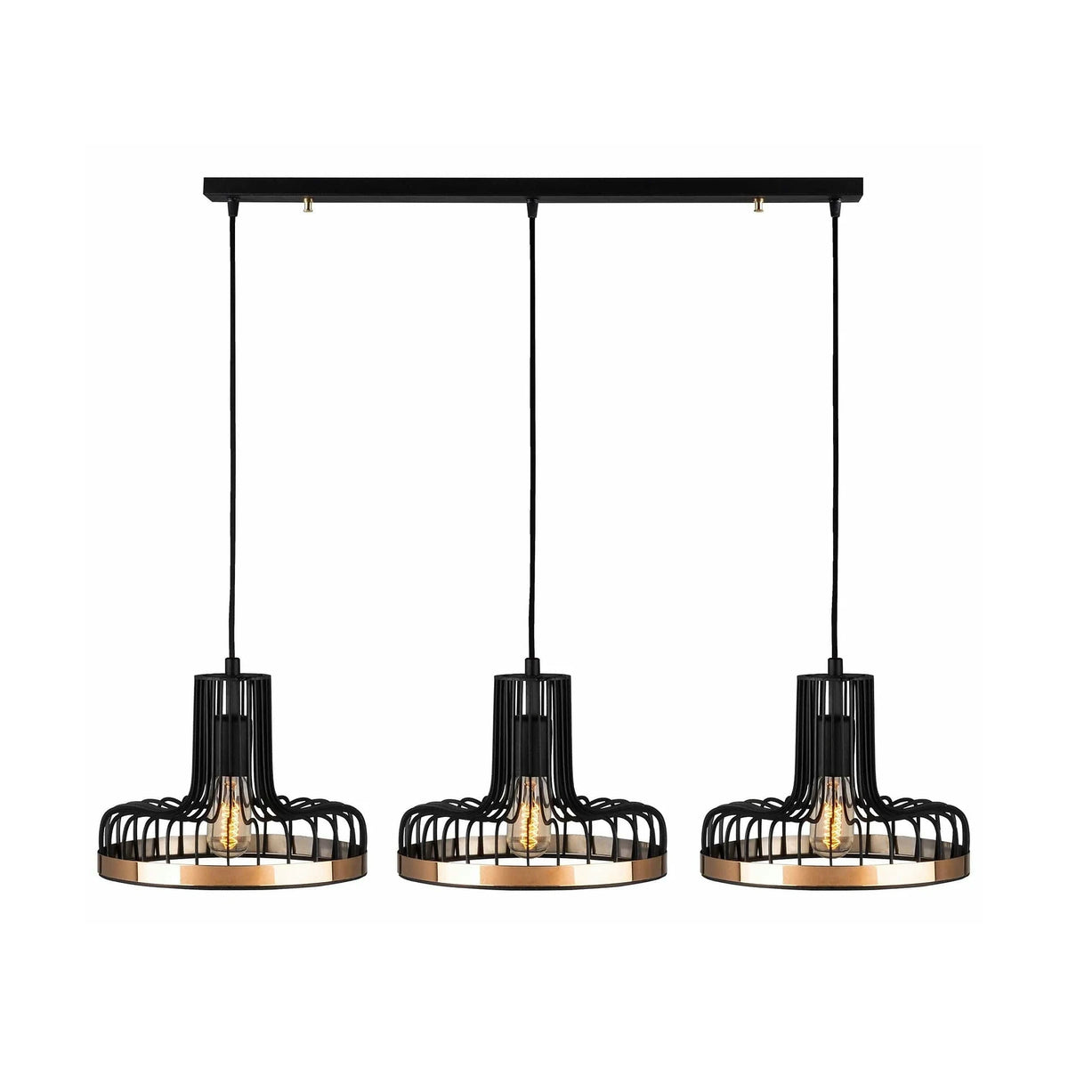 Lustra Fellini, MR - 774, cadru metalic, negru,  100x20x112 cm
