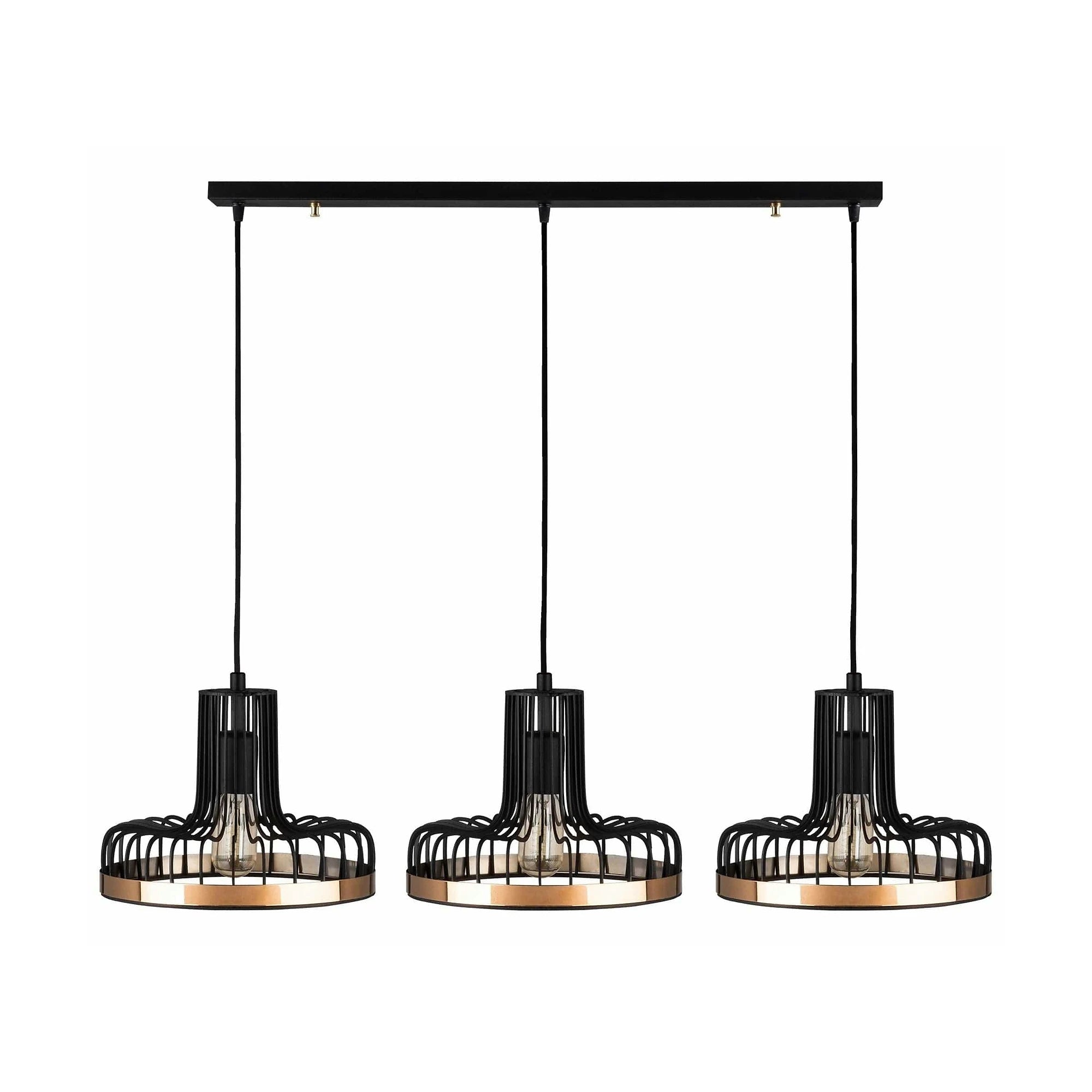 Lustra Fellini, MR - 774, cadru metalic, negru,  100x20x112 cm