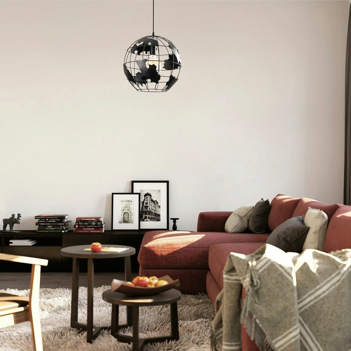Lustra FELLINI MR - 822, negru, metal, 40x110 cm