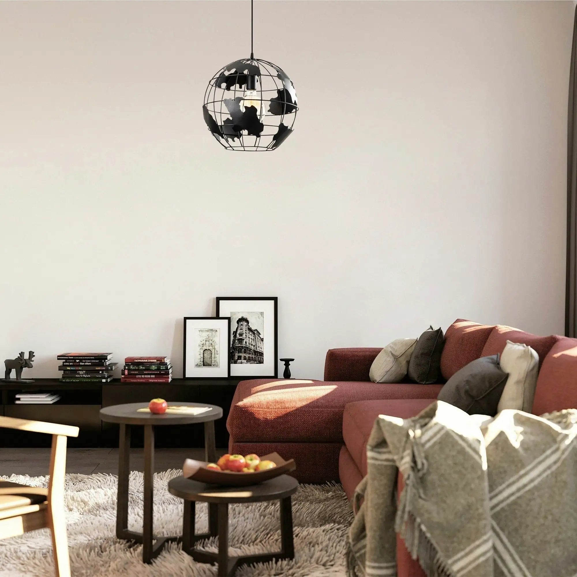 Lustra FELLINI MR - 822, negru, metal, 40x110 cm