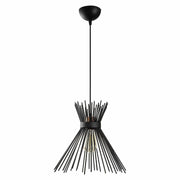 Lustra KIRPI 3081, negru, metal, 34x35-131 cm