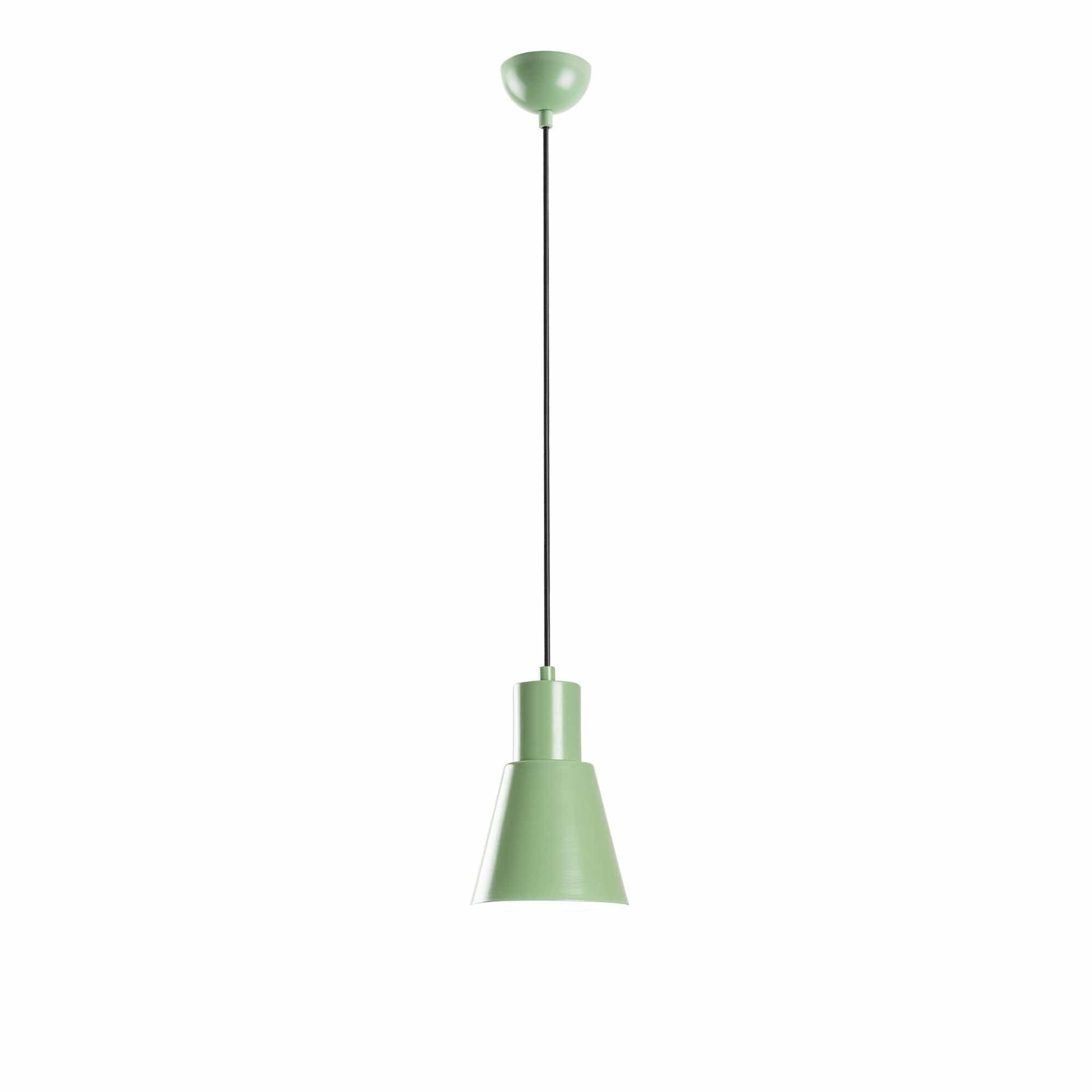 Lustra KONIKKEM, verde menta, metal, 14x27-114 cm