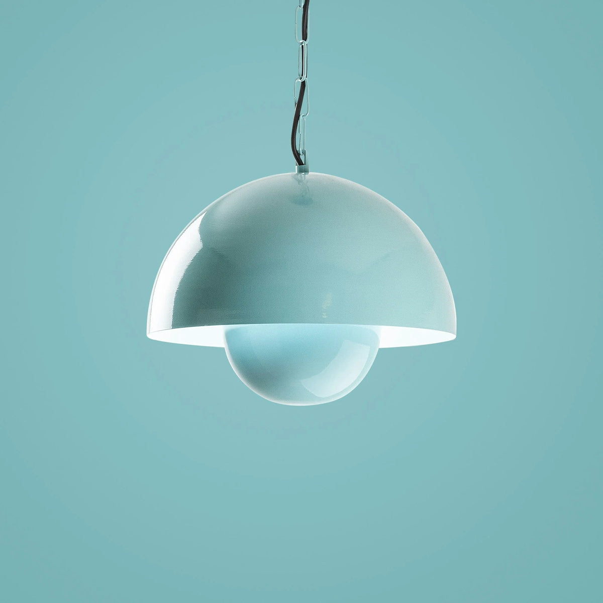 Lustra KURE 2676, turcoaz, metal, 30x70 cm
