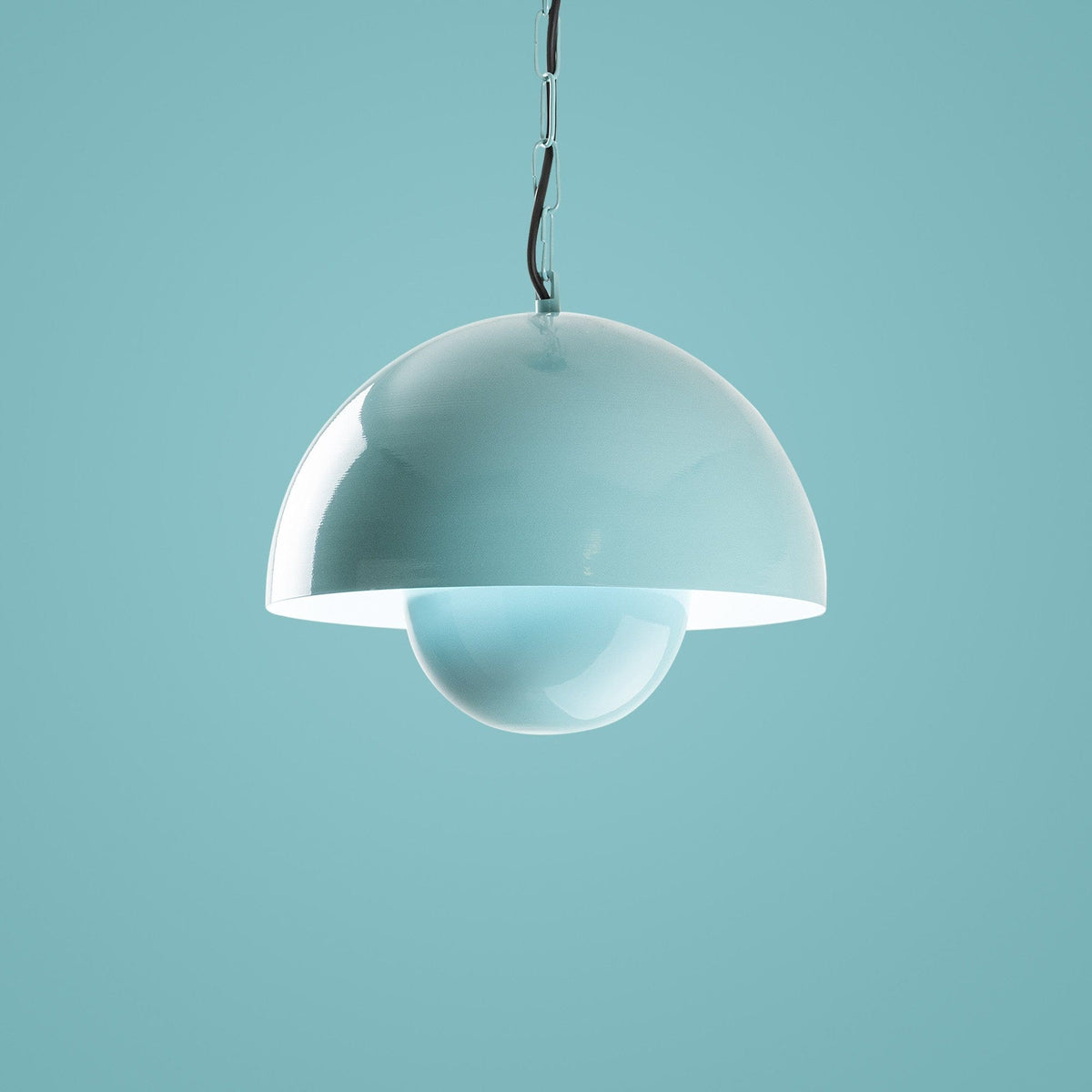 Lustra KURE 2676, turcoaz, metal, 30x70 cm