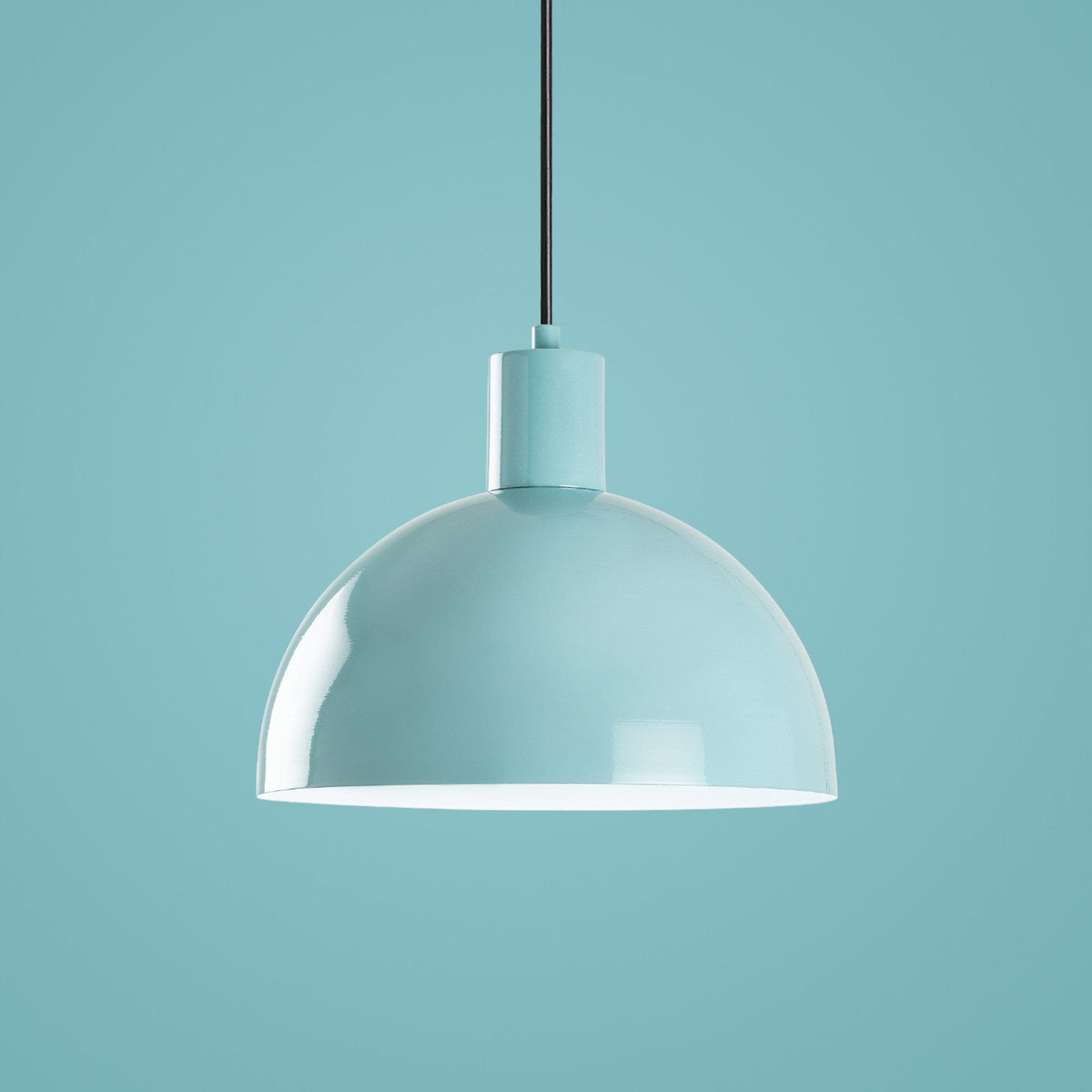 Lustra KURE 993, turcoaz, metal, 30x28-117 cm