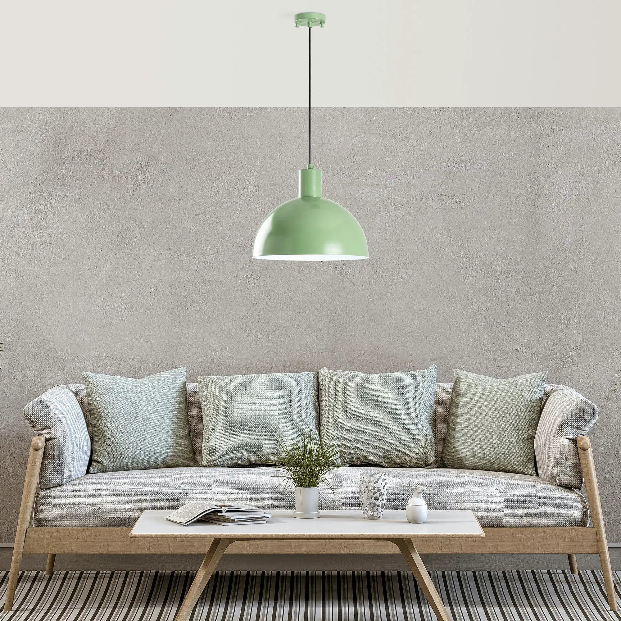 Lustra KURE 993, verde menta, metal, 30x28-117 cm