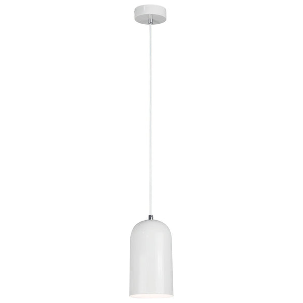 Lustra LUKEN, alb, metal, 11x122 cm