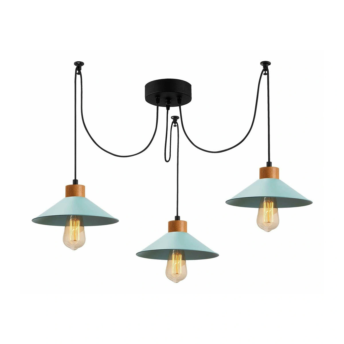 Lustra MANAVGAT N-556, albastru, metal, 114x24x100 cm