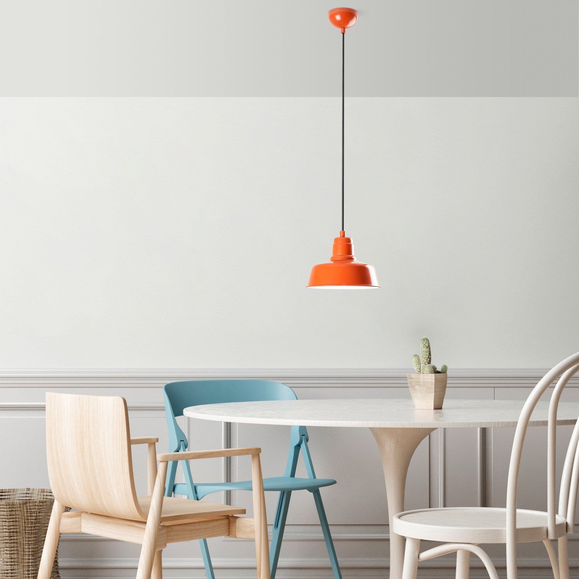 Lustra MEMATI, portocaliu, metal, 19x21-108 cm