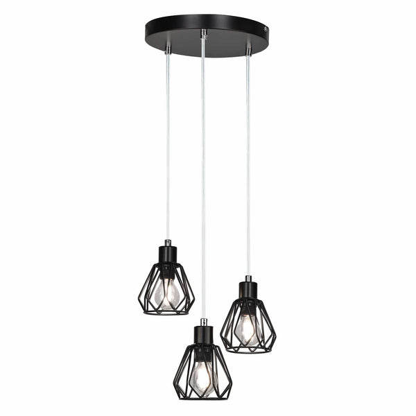 Lustra OKIRA TIP 1, negru, metal, 22x22x115 cm