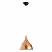 Lustra SAGLAM 3726, negru/cupru, metal, 26x40-126 cm