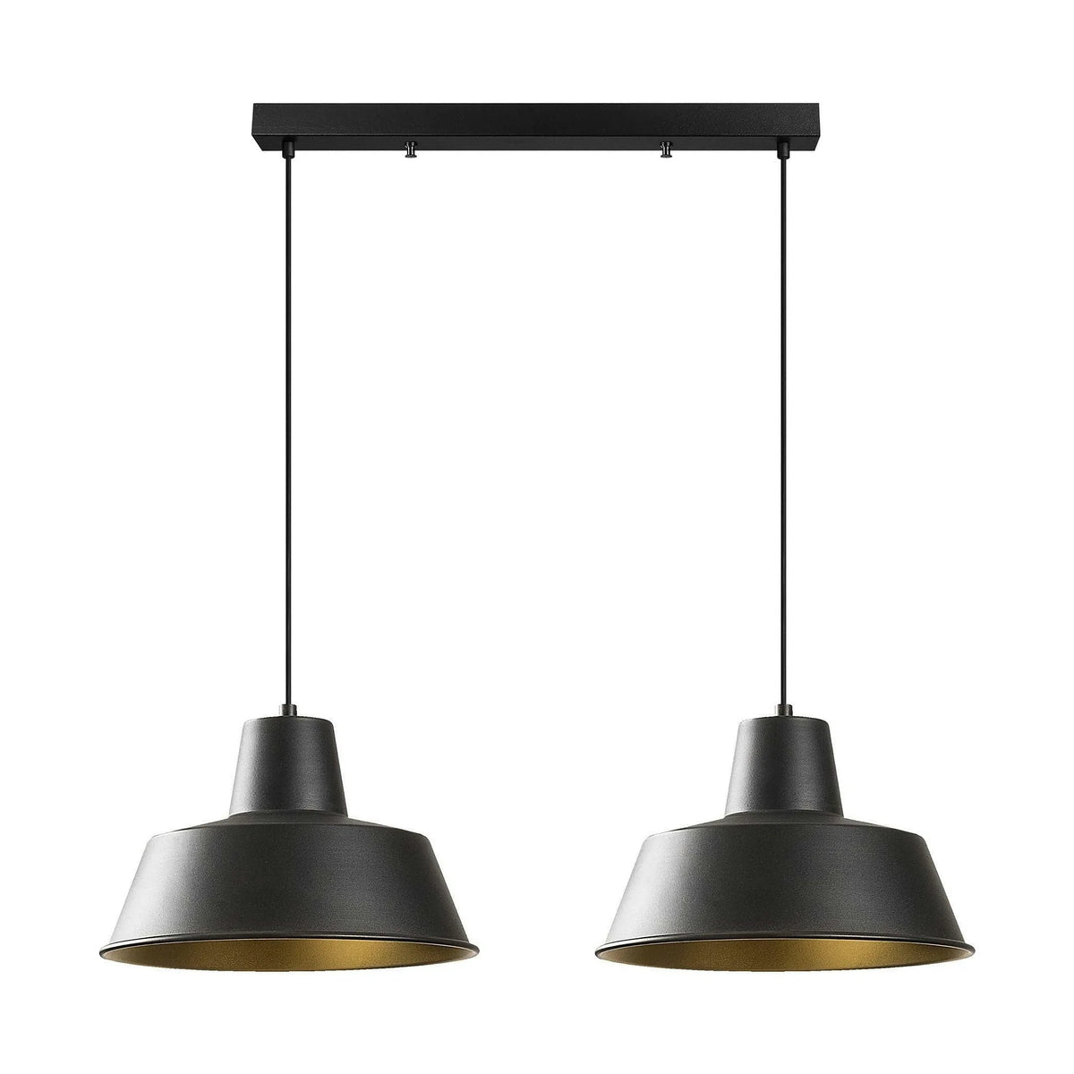 Lustra SAGLAM 3738, negru, metal, 62x30x38-120 cm