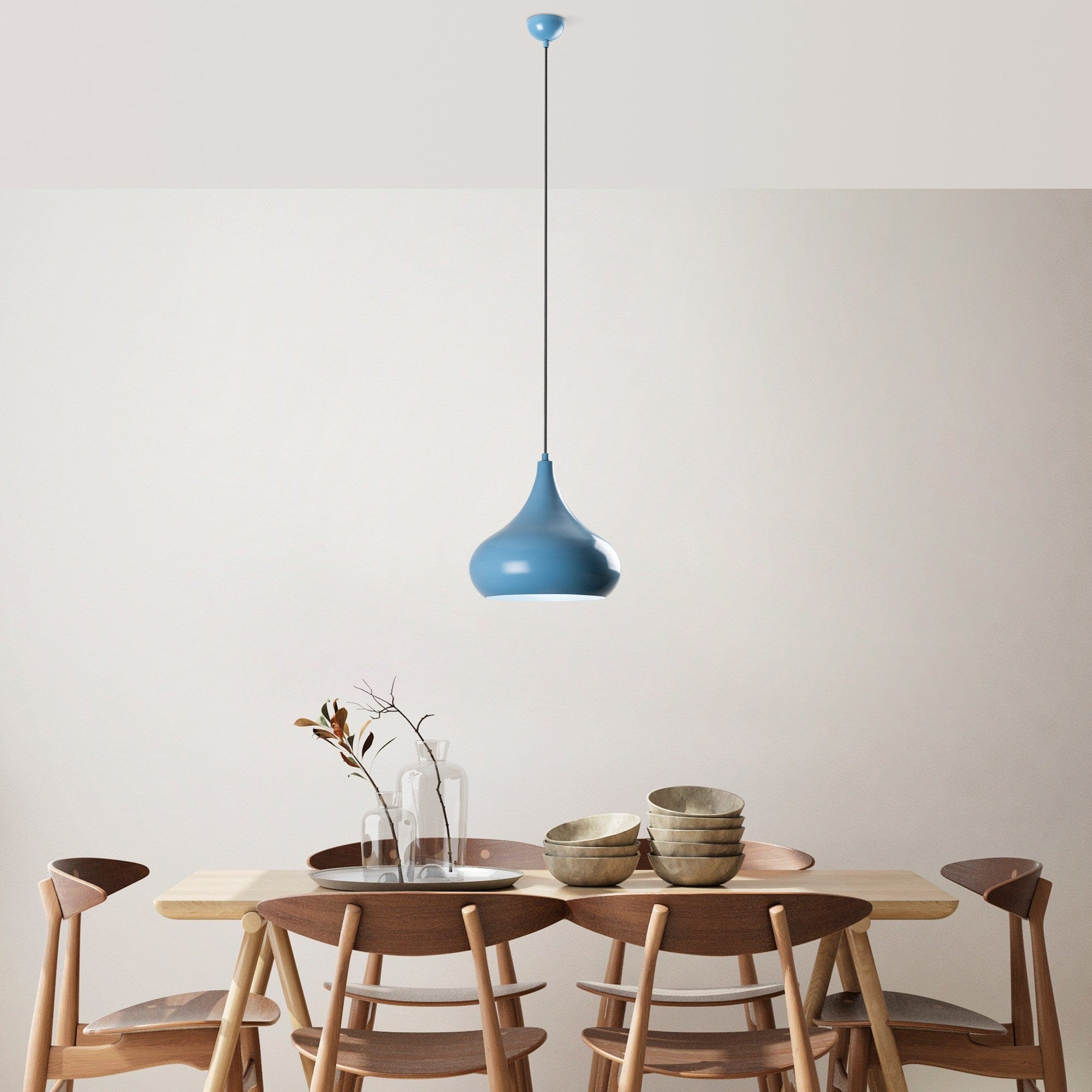 Lustra SAGLAM 3774, albastru, metal, 30x35-126 cm