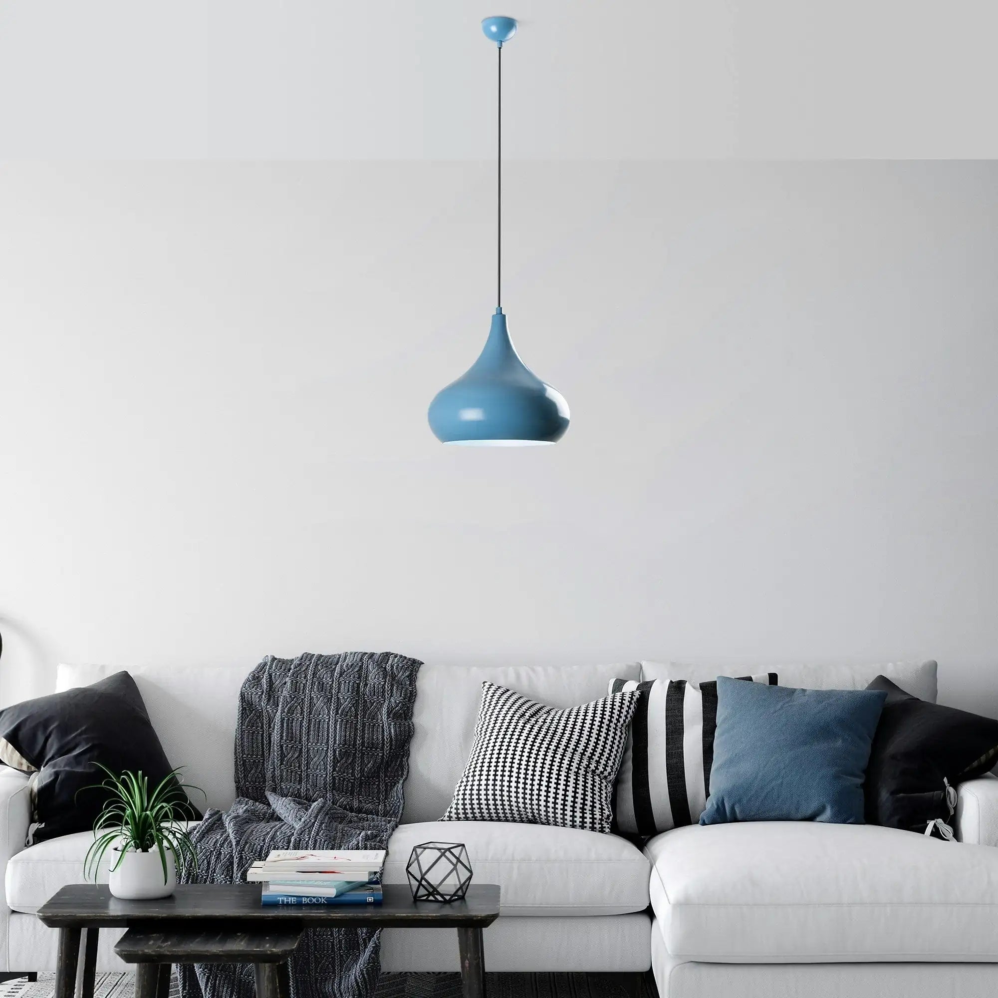 Lustra SAGLAM 3774, albastru, metal, 30x35-126 cm